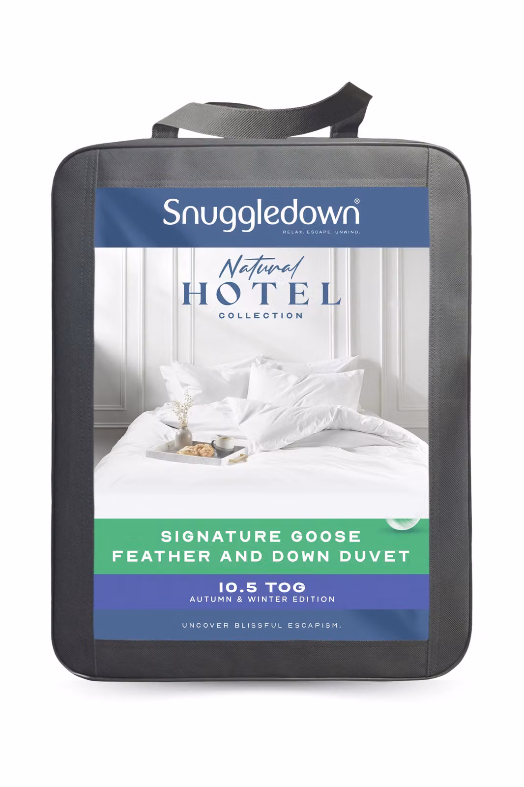 Snuggledown Hotel Goose Feather and Down 10.5 Tog All Year Round Duvet in White, Super King – 7