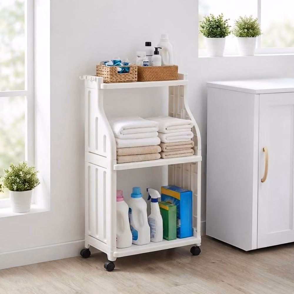 SPETLEK White Plastic Freestanding Storage Unit – 2