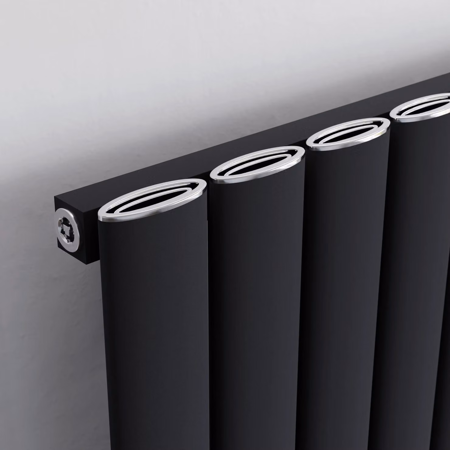 Agadon Berlin Designer Aluminium Radiator in Grey, W/H: 180 x 34.5 cm – 3