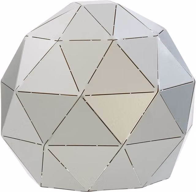 Fifty Five South Orsina Silver and Gold Table Lamp with Sphere Design – 1