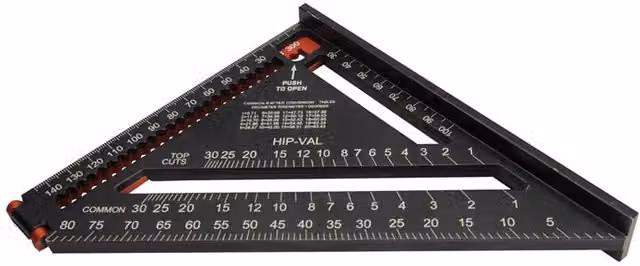 Crescent Lufkin New Speed Square with Extending Rule in Black Aluminium
