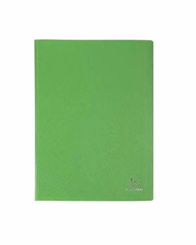 Exacompta Opak A4 Display Book with 40 Pockets in Light Green
