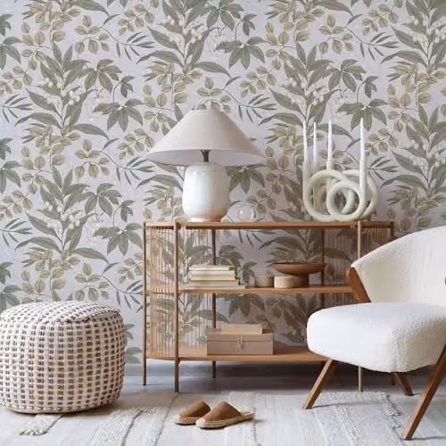 Graham & Brown Superfresco Easy Persephone White Floral Botanical Wallpaper – 2