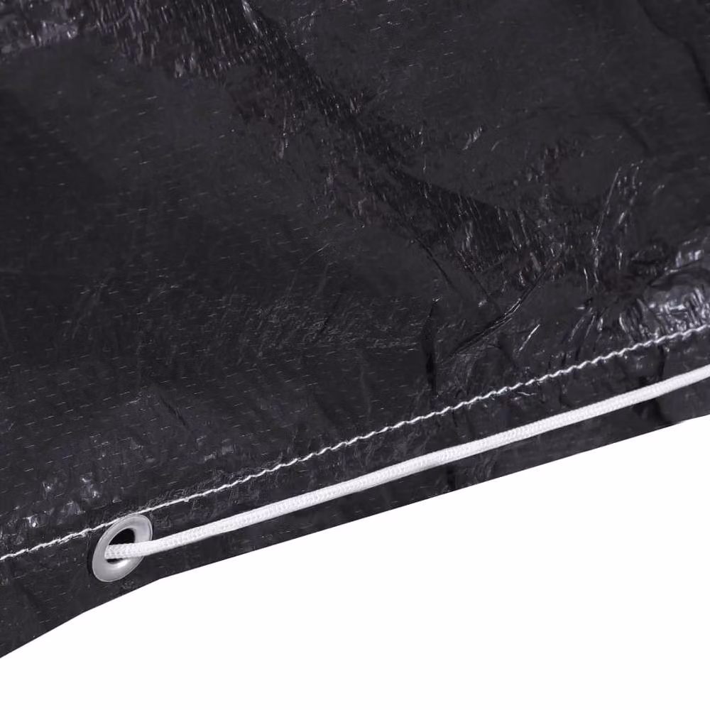Berkfield Home Durable Garden Furniture Cover with 6 Eyelets, Black, W/D/H: 160 x 80 x 75 cm – 3