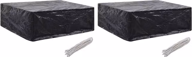 Berkfield Home Garden Furniture Covers, 2 Pack, Black, W/D/H: 250 x 210 x 90 cm