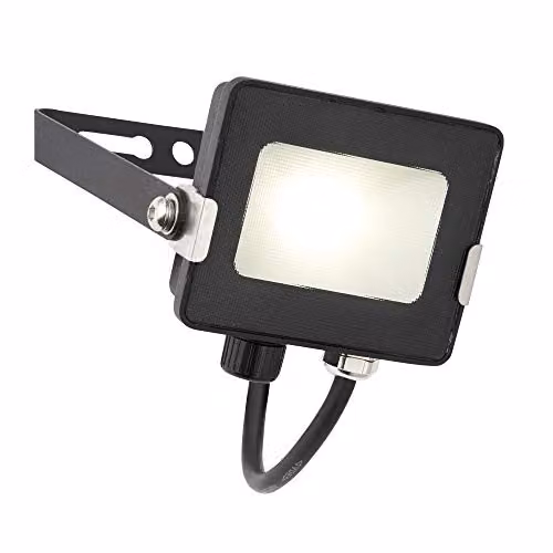 Netlighting Salde Outdoor Wall Floodlight, 10W, Matt Black, W/D/H: 17.0 x 10.5 x 7.5 cm