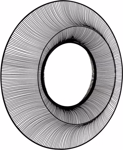 KDMK Chico Large Round Metal Wire Wall Mirror in Black