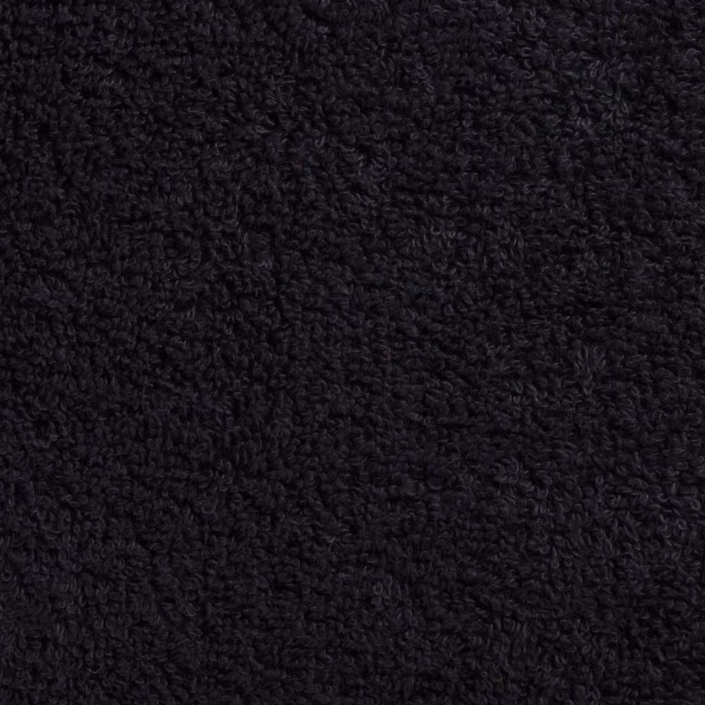 Berkfield Home SOLUND Premium Cotton Terry Shower Towels, Black, 10 Pack, W: 70 cm, L: 140 cm, 600 gsm – 4