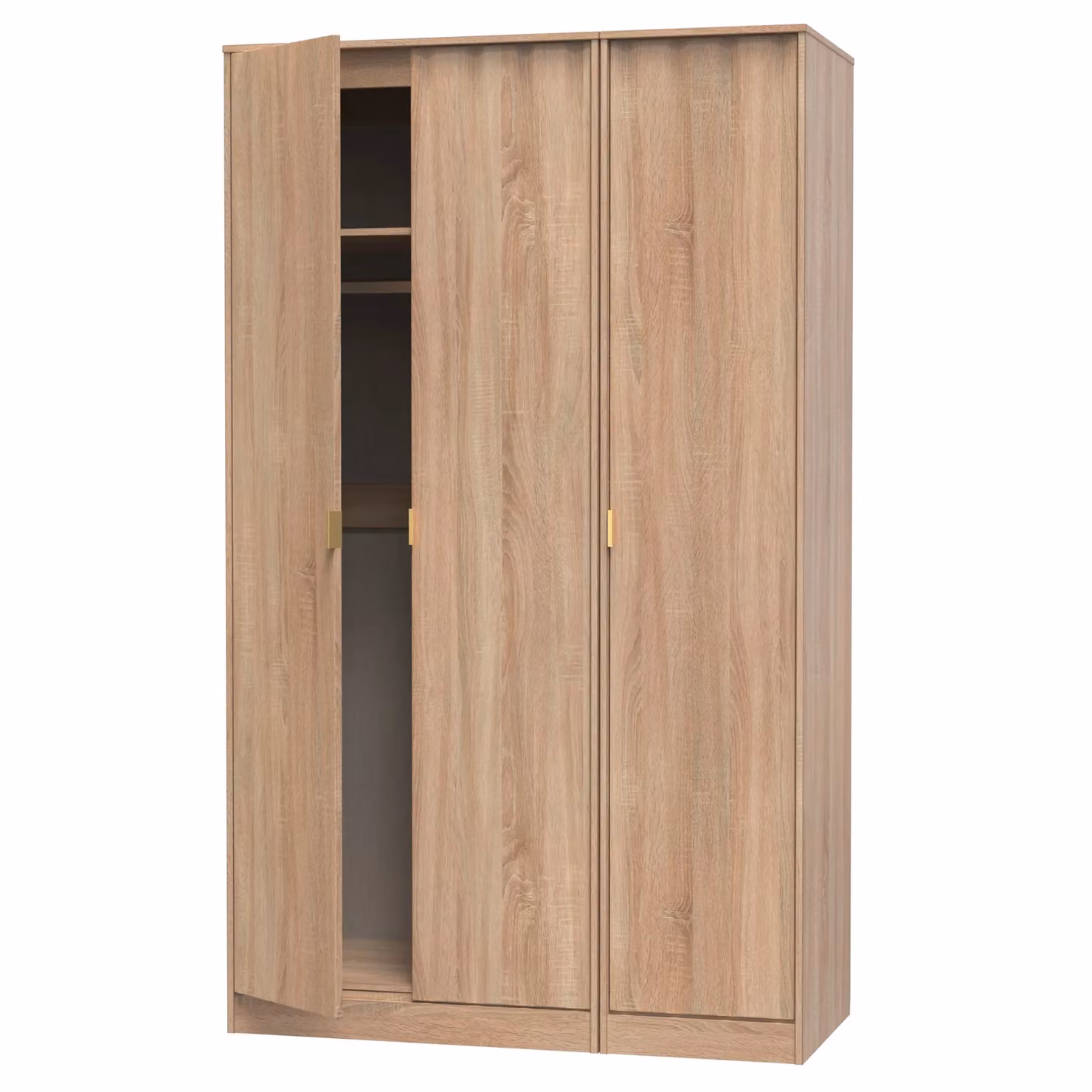 Ready Assembled 2 U Dallas 3 Door Wardrobe in Light Oak – 2