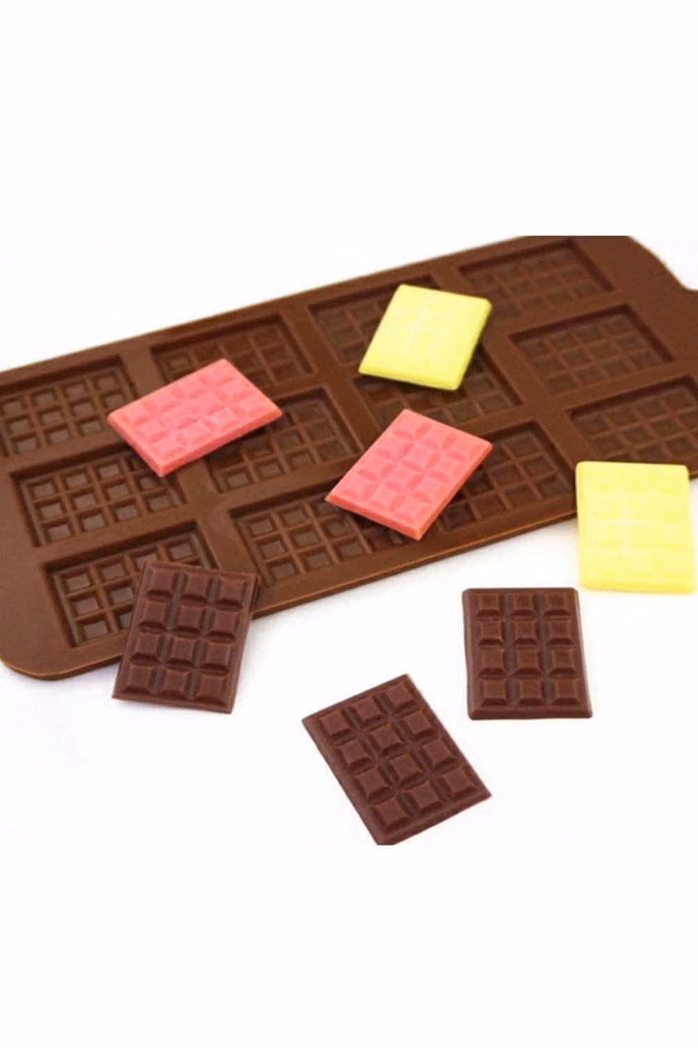 KDMD Brown Silicone Coffee Bean Molds for Chocolate, Ice, Jelly and Candy, 12 Cavities – 3