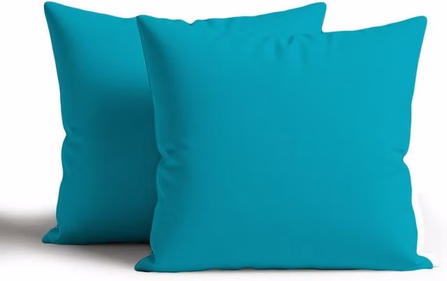 Snug City Waterproof Outdoor Garden Square Cushion Set of 2 in Petrol Blue, W/D/H: 60 x 60 x 60 cm – 1