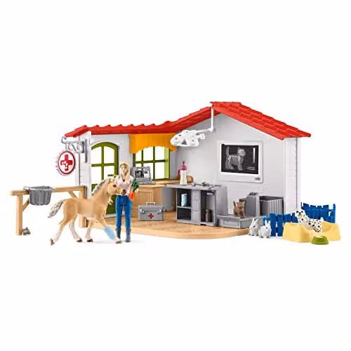 Schleich Veterinarian Practice Farm Playset in Multicolour – 1