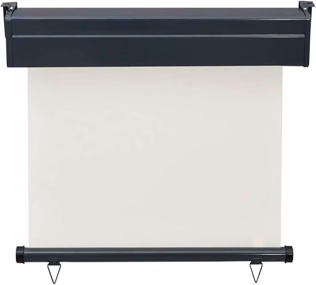 Berkfield Home Wall-Mounted Roller Balcony Side Awning in Beige, W: 85 cm x H: 250 cm – 1