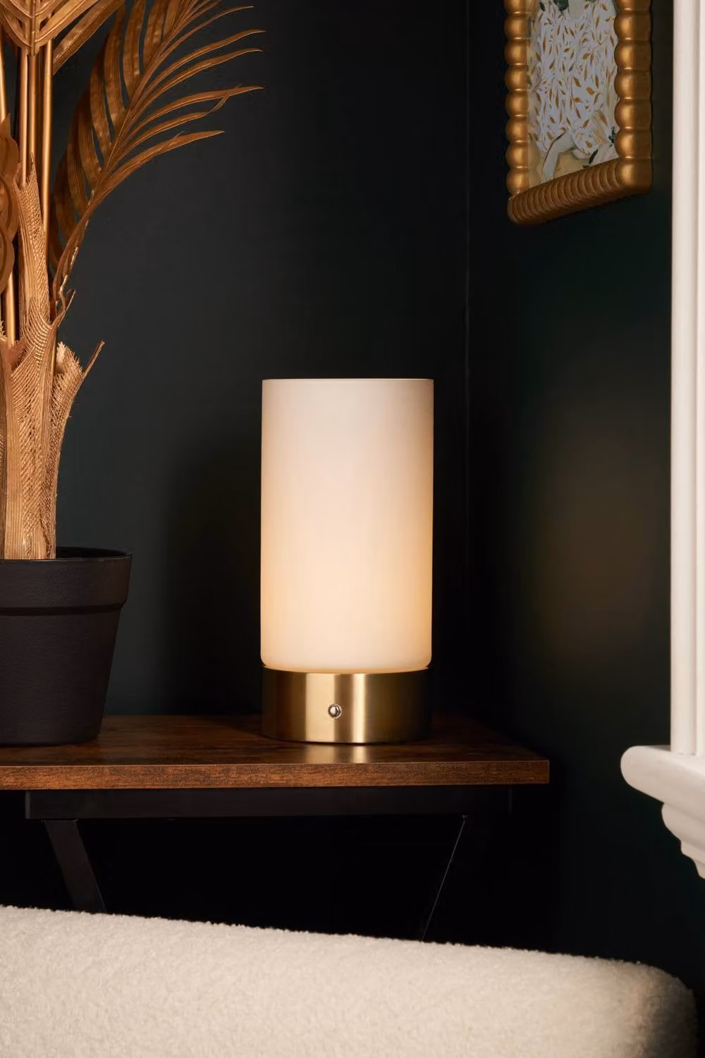 BHS Lighting Elly Rechargeable LED Table Lamp in Gold/Brass with Dimmable Touch Control – 2