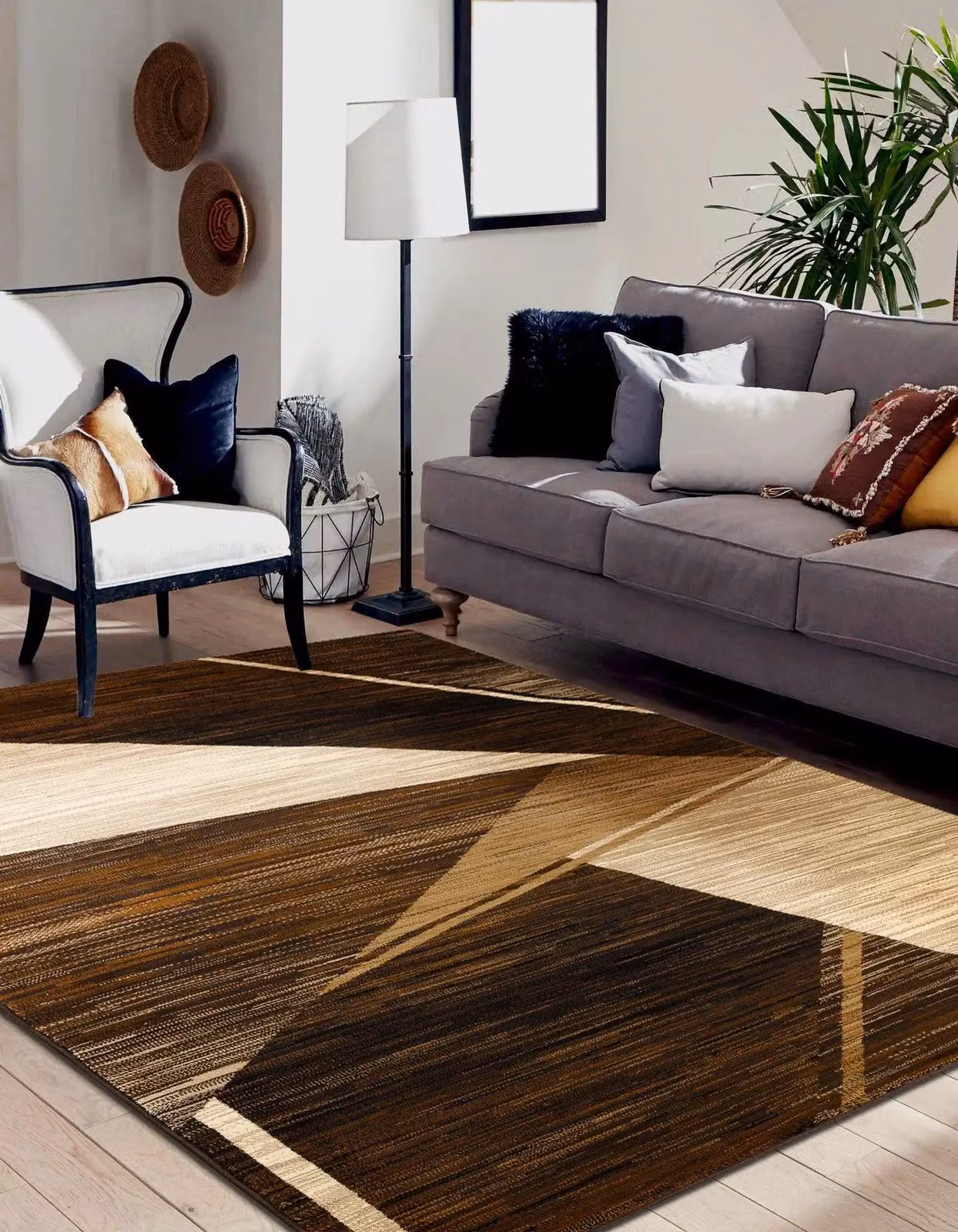 RugsX Royal Vintage Rug in Brown, W: 250 cm, D: 350 cm – 4