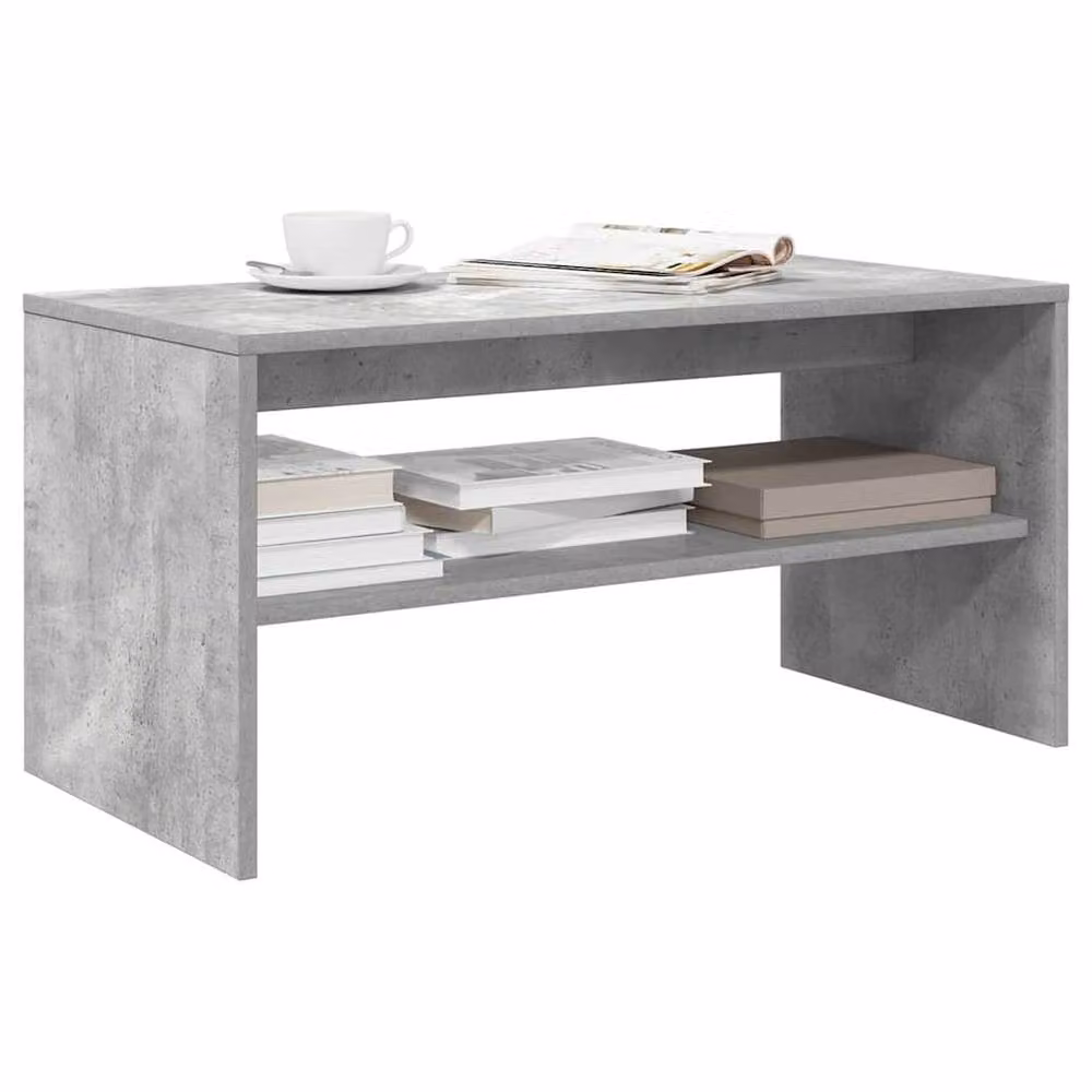 Berkfield Home Modern TV Cabinet in Concrete Grey, W/D/H: 80 x 40 x 40 cm – 2