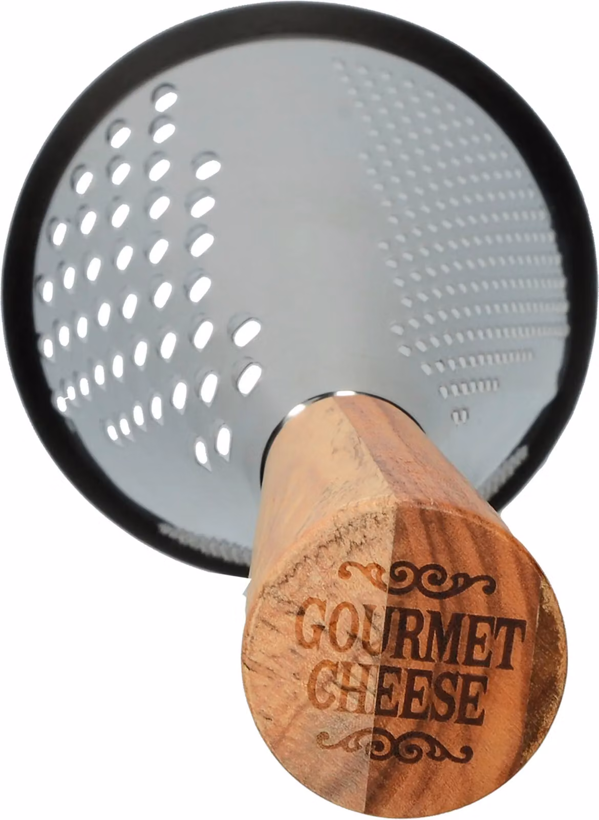 MasterClass Gourmet Small Vintage-Style Conical Fine Cheese Grater with Wooden Handle, W/D/H: 11 x 11 x 28 cm – 5