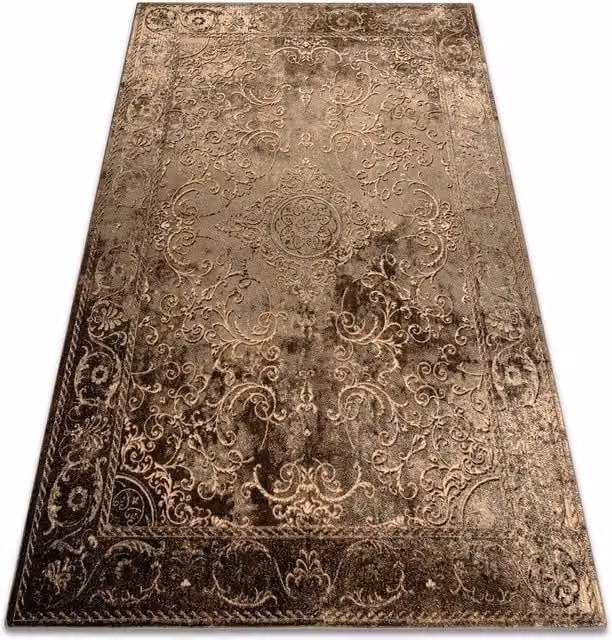 RugsX Wool Omega Rectangular Rug in Brown, W: 170 cm, D: 235 cm – 1