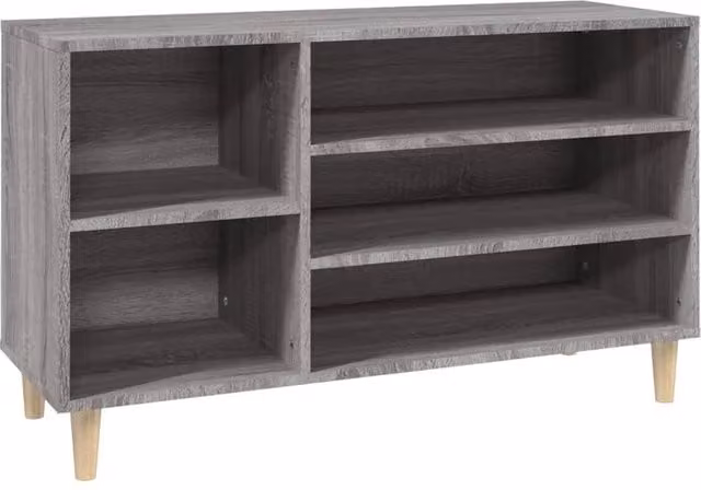 Berkfield Home Grey Sonoma Shoe Cabinet with Integrated Seat, W/D/H: 102 x 36 x 60 cm