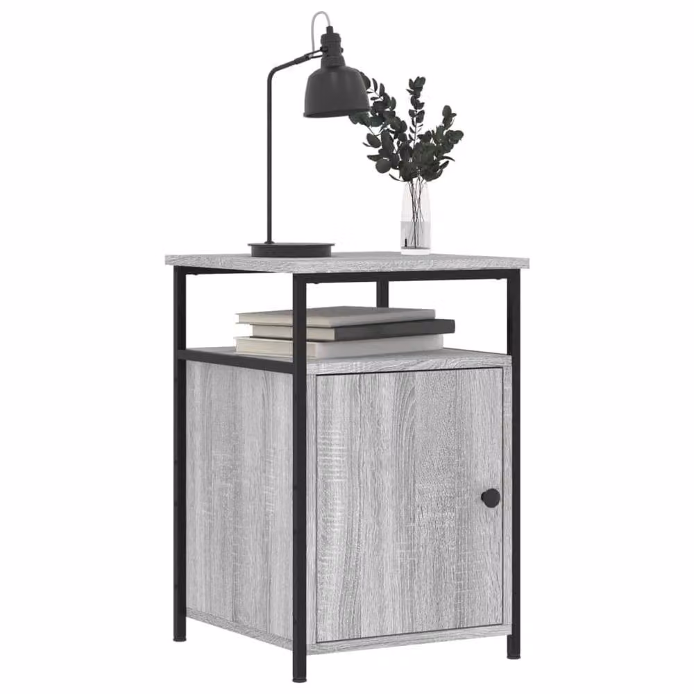 Berkfield Home Grey Sonoma Bedside Cabinet W/D/H: 40 x 42 x 60 cm – 3