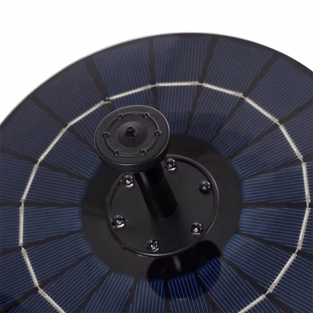 EONLION Solar Floating Fountain in Black for Garden and Pool, W: 100 cm, D: 15 cm – 5