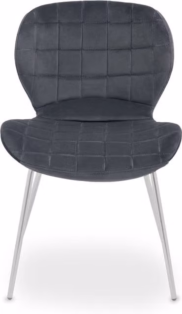 Orsina Warton Grey Velvet Dining Chair by Interiors by Premier