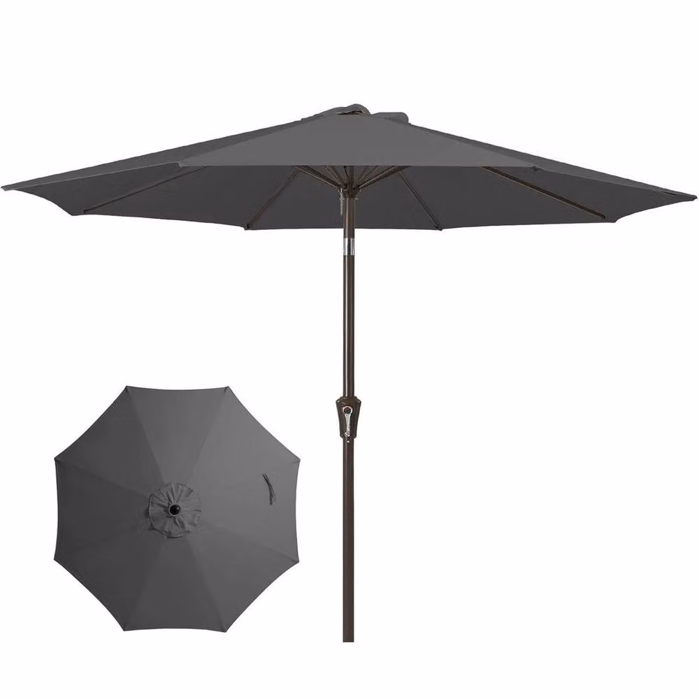 Hinsinc 3M Outdoor Garden Parasol Umbrella in Black – 2