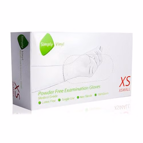 AQUARIUS Blue Powder Free Disposable Multipurpose Gloves