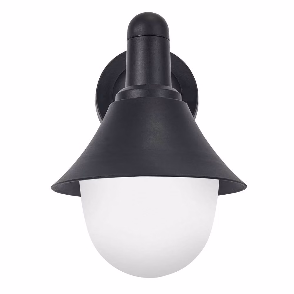 Netlighting Alan Conic Black Outdoor Wall Lantern, E27, 15W, IP44 – 3