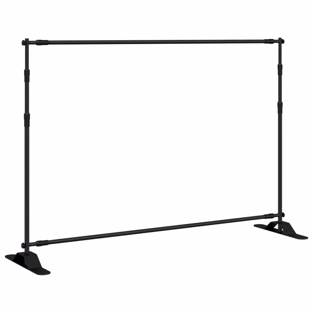 Berkfield Home Steel Backdrop Stand, Black, W: 305 cm, H: 243 cm – 2