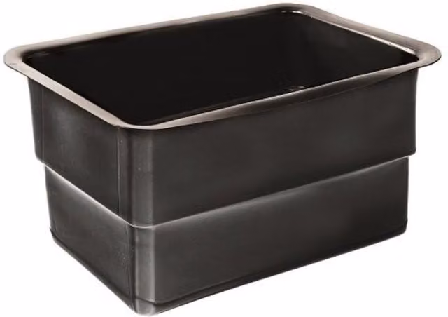 Primrose Black Rectangular Heavy Duty Plastic Container Pond Reservoir