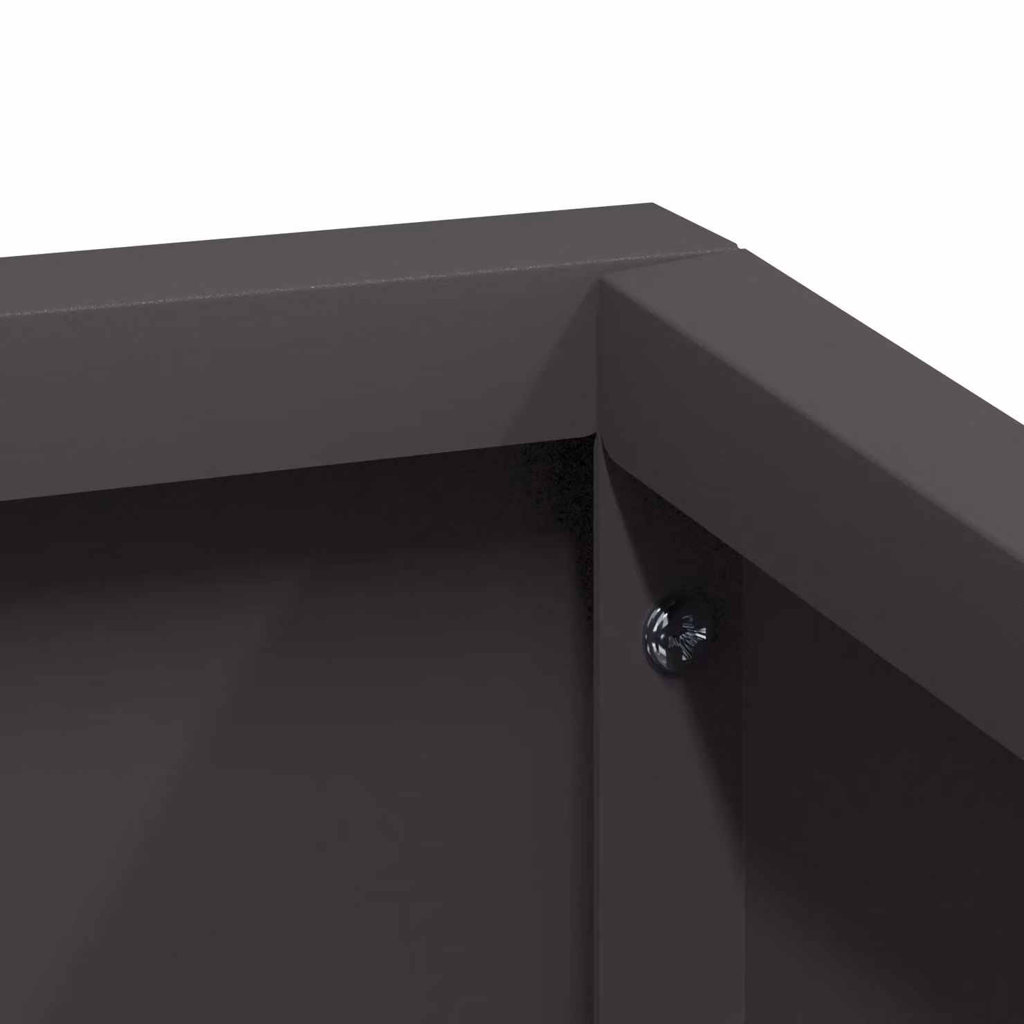 Berkfield Home Black Steel Planter Tub W/D/H: 80 x 80 x 50 cm – 5