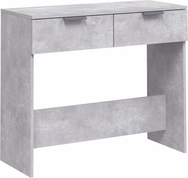 Berkfield Home Concrete Grey Console Table, W/D/H: 90 x 36 x 75 cm