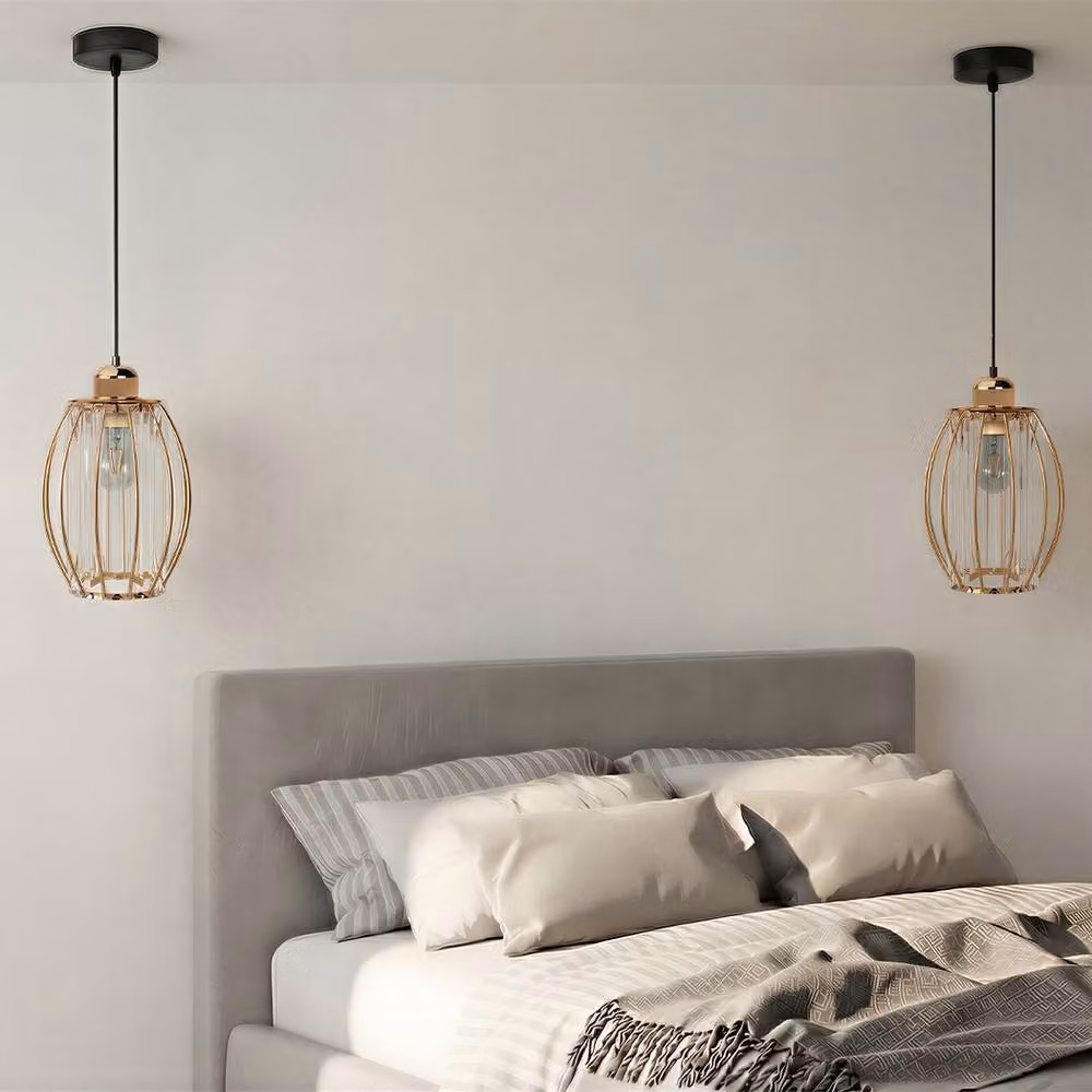 Emitto Crystal and Metal Pendant Lamp Shade in Gold/Brass – 2