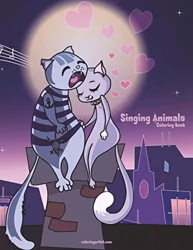 Singing Animals Colouring Book 1: Volume 1 by Createspace, Multicolour