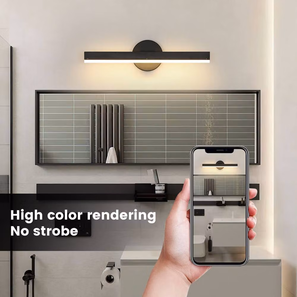 Pheashine Black Rotatable LED Wall Sconce with 3000K Warm White Light, Length: 38 cm – 4