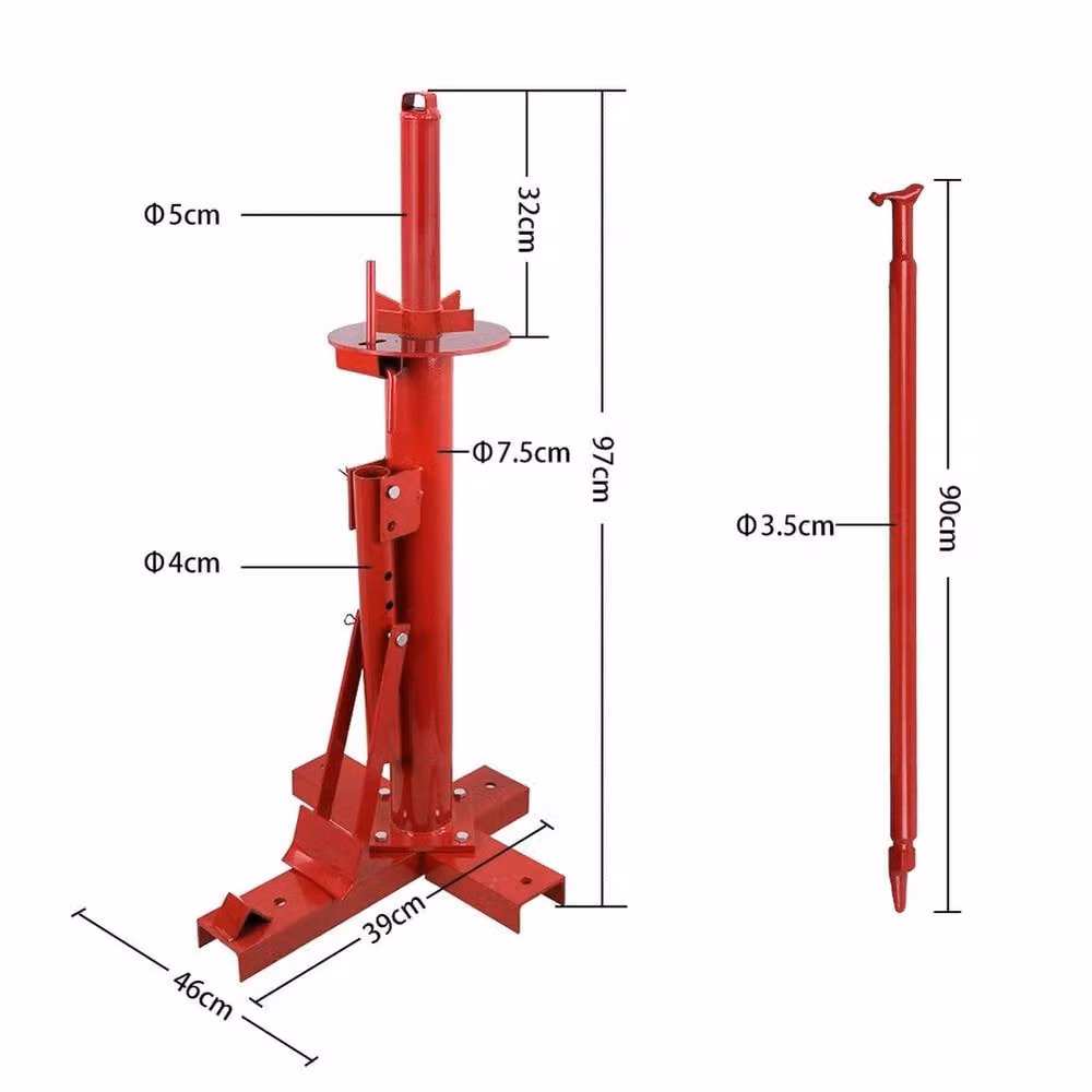 NESTLUNE Professional Manual Portable Tyre Changer, Red – 2