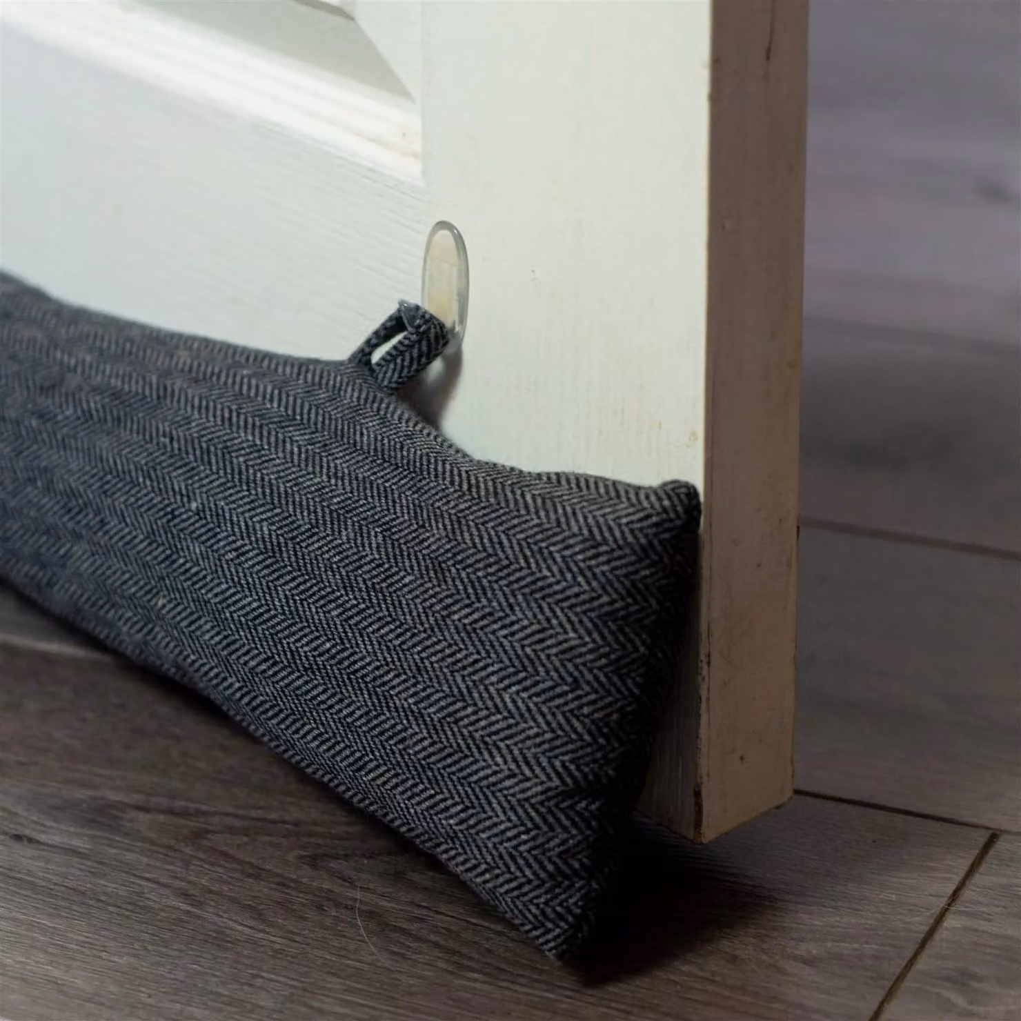 Nicola Spring Herringbone Draught Excluder, Grey – 8