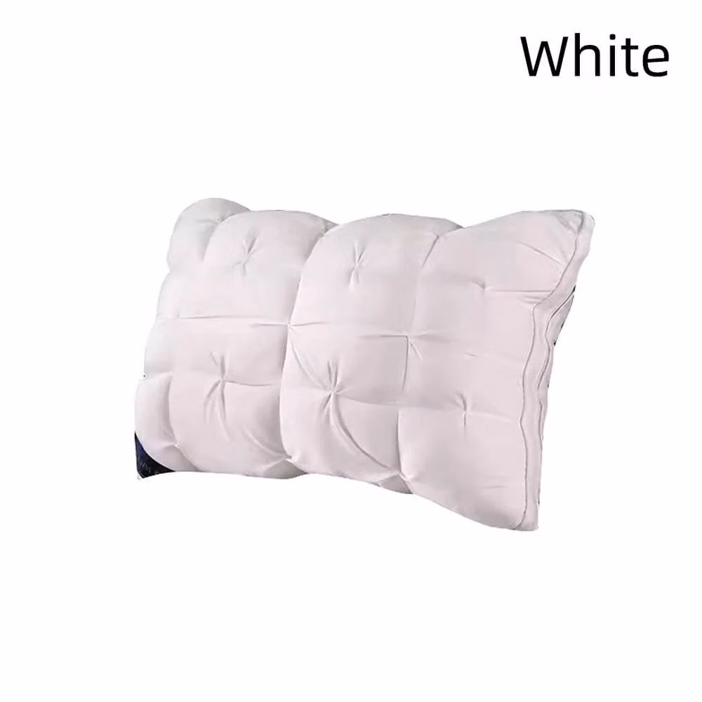 FLAVORA White Luxury Hotel Anti-Allergic Soft Support Cot Pillow – 3