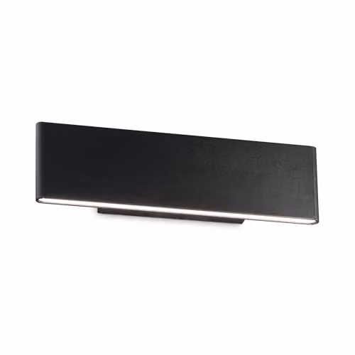 Netlighting Ideal Lux Desk Integrated LED Indoor Wall Lamp with 2 Lights, Black, 3000K Warm White – 1