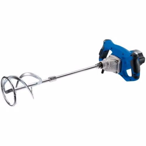 Draper 56406 110V Power Mixer, 1400W, Blue and Silver