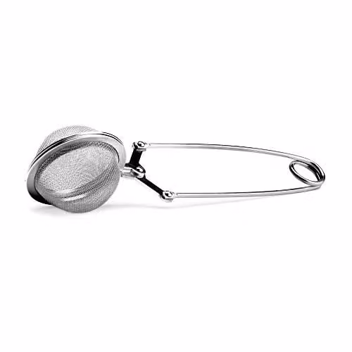 Kilo Stainless Steel Scissor Action Ball Tea Infuser with Fine Mesh in Silver – 1