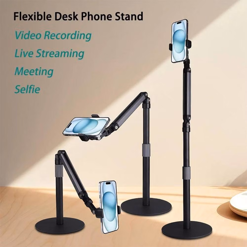 SPETLEK Adjustable Mobile Phone Holder Stand, Black – 2