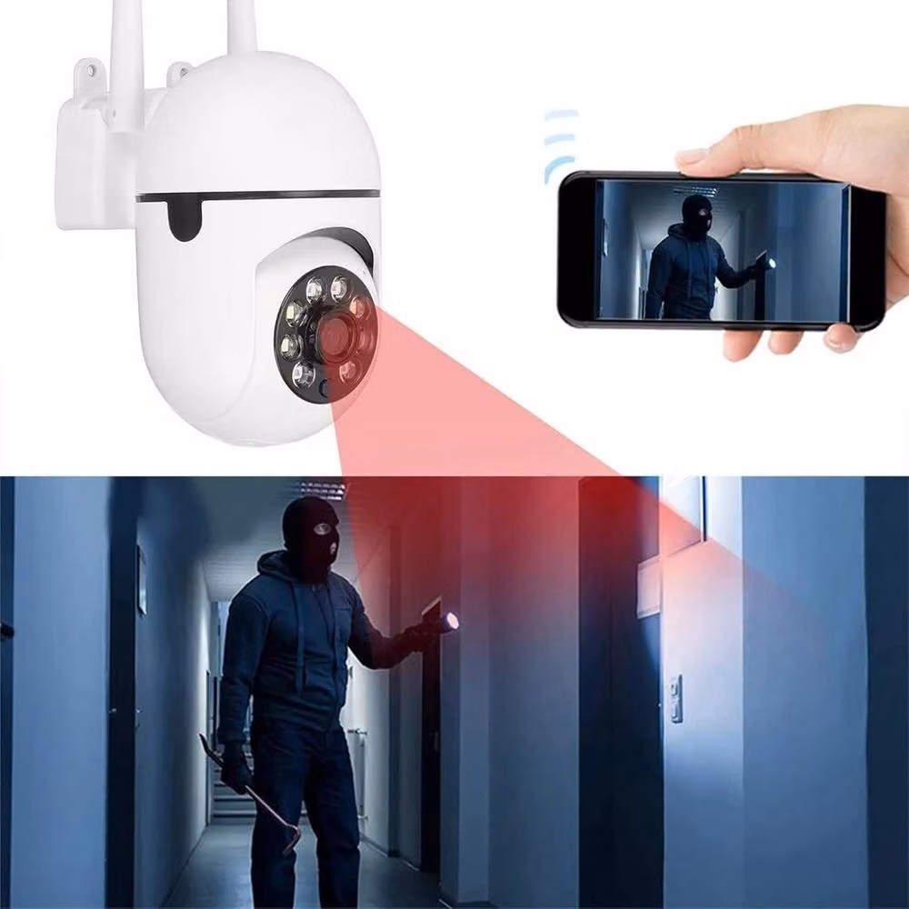SPETLEK Wireless WiFi HD PTZ Smart Indoor CCTV Camera in White – 4