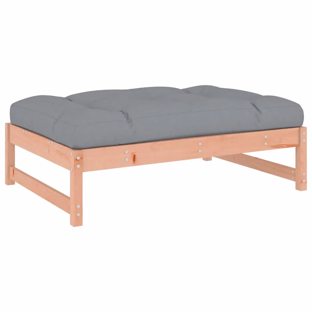 Berkfield Home Garden Footstool in Brown Solid Douglas Wood W: 120 cm, D: 80 cm – 2