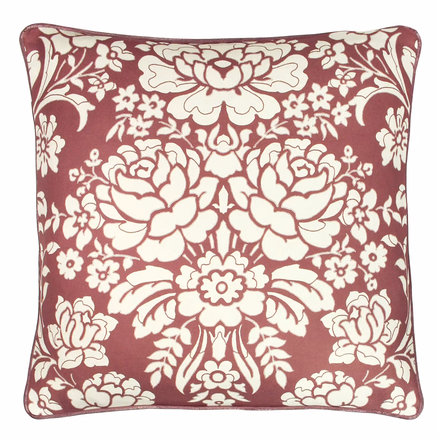 Paoletti Melrose Classic Floral Square Cushion in Purple and Multicolour, W/D/H: 50 x 50 x 50 cm – 2
