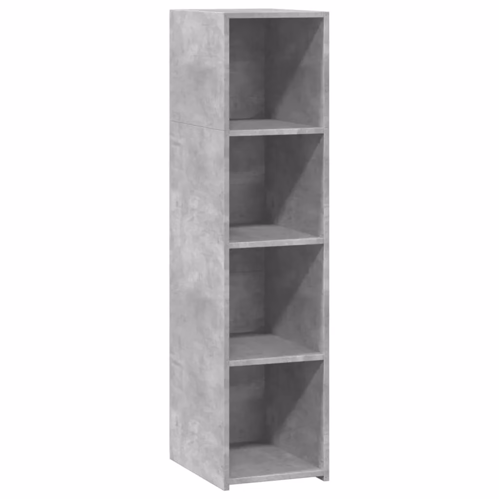 Berkfield Home Modern Wall Mounted Highboard in Concrete Grey, W/D/H: 30 x 41 x 124 cm – 2