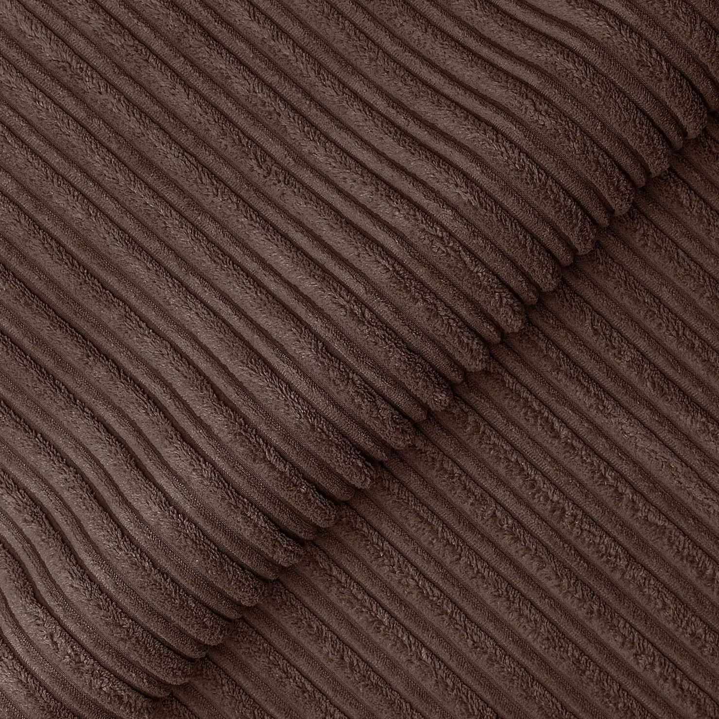 Furnishings For Less UK Ferguson 5 Seater L-Shaped Corner Sofa in Chocolate Brown Jumbo Cord Fabric – 2