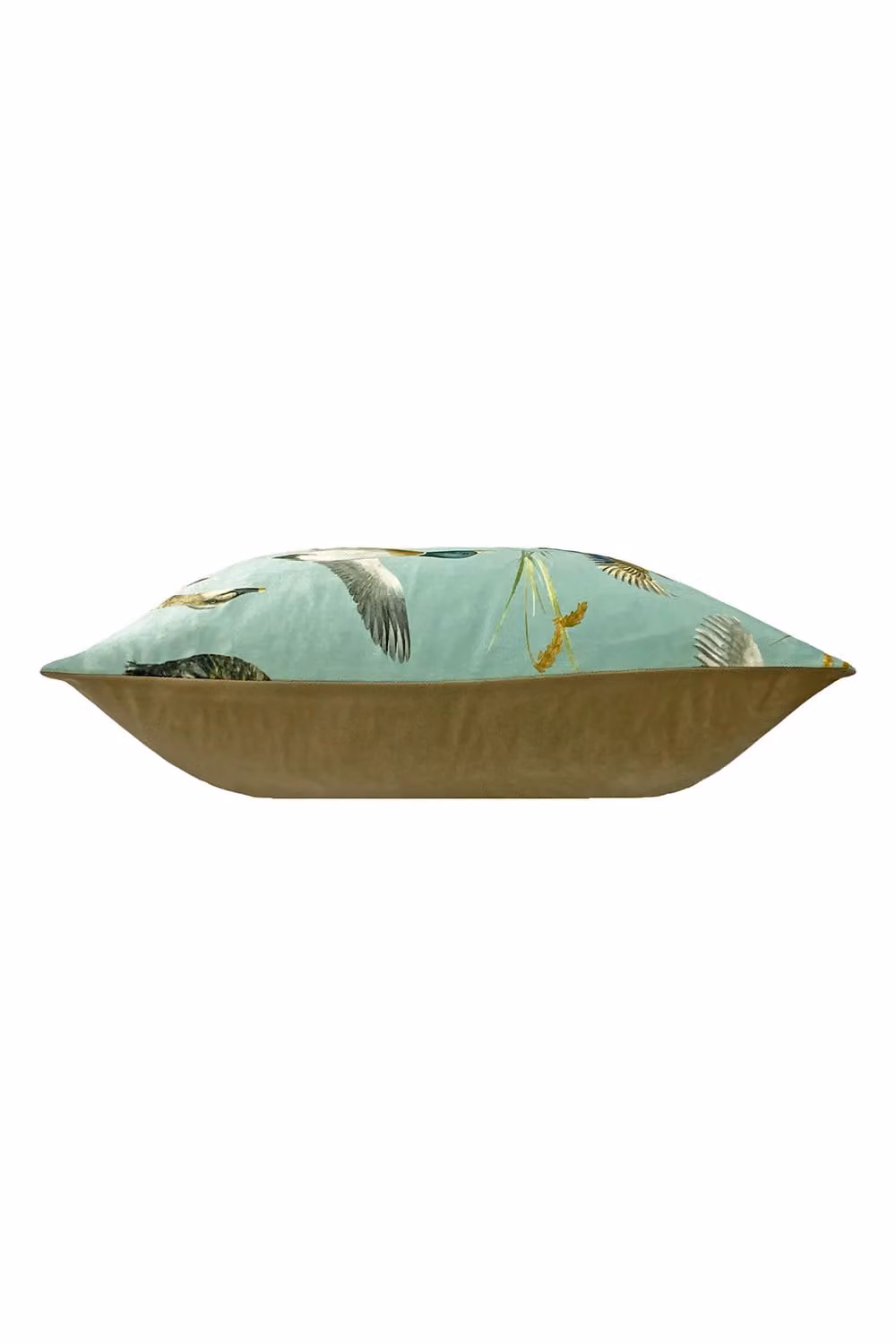 Evans Lichfield Country House Rectangular Velvet Cushion in Green, W: 60 cm, H: 40 cm – 2