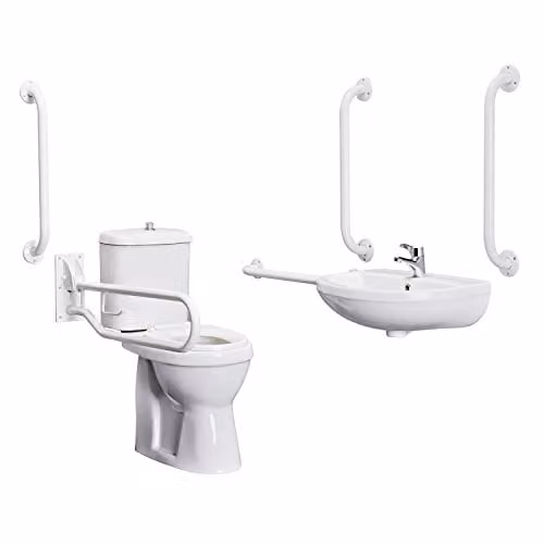 Premier DOCMP001 Comfort Height Ceramic Toilet, White – 1